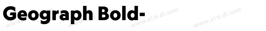 Geograph Bold字体转换